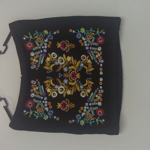 Embroidered Mini Skirt